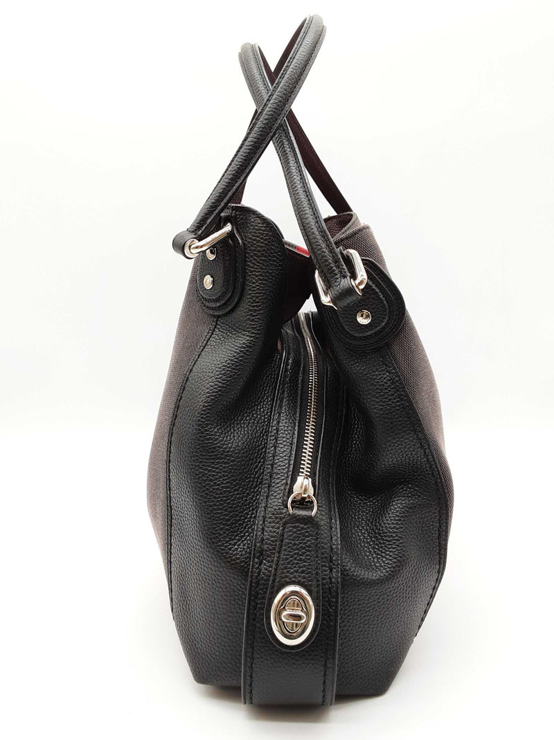 Coach Edie 31 Gray Pink Stripe Horse Carriage Logo Shoulder Bag Do0725wxde