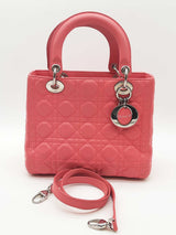 Christian Dior Quilted Cannage Lady Dior Top Handle Bag Eb0826exzde