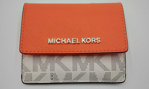 Michael Kors Jet Set Travel Card Case Key Holder Wallet Eb0424ordu