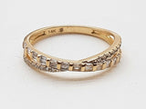 0.42 Cttw Natural Diamonds 14k Yellow Gold 1.8g Ring Size 7.25 Do0726lixde