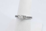 0.79cttw Princess Cut Diamond 10k White Gold Ring 3 Grams Size 7 Eb0626orxdu