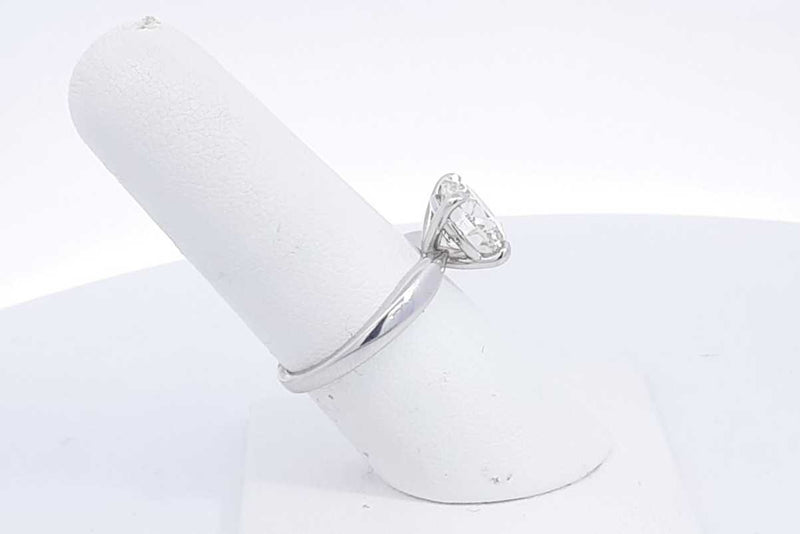 Lab Grown Round Diamond 3.25ctw Ring In 14k White Gold 4.6g Eb0222crxzsa