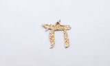 14k Yellow Gold Chai Charm Pendant Hs1223exsa