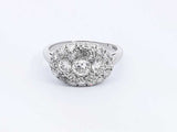 Approx. 0.67ctw Diamond Ring In 18k White Gold 3.9 Grams Size 7.25 Eb1024oixsa