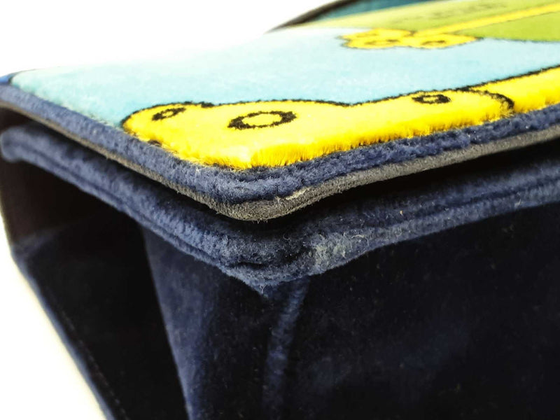 Prada Trompe L'oeil Cahier Crossbody In Multicolor Velvet Fw0625exzmia