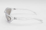 Prada Spr A23 Frosted Crystal Sunglasses With Mirror Lenses Eb1225ixdu
