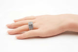 5.52 Cttw Diamond & 14k Gold Anniversary Stack 12.5 Grams Size 6.5 Fw0925lrzxdu