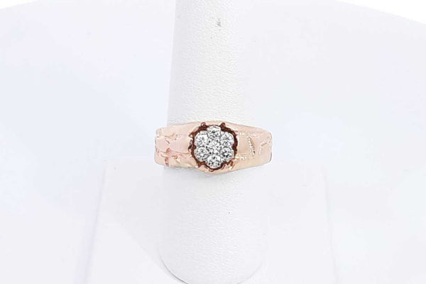 0.35ctw Diamond Ring In 14k Rose Gold 5.1 Grams Size 7.5 Eb0225ocrsa