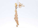 22k Yellow Gold Filigree Drop Stud Earrings 3.4 Grams Eb1125oxzde