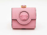 Versace La Mudusa Earbuds Pouch In Pink Leather With Chain Fw0825exdu