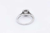 1.0ctw Diamond Ring In 14k White Gold 3.5 Grams Size 5.5 Eb0225lxxzsa