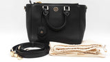 Tory Burch Robinson Black Pebbled Leather Mini Square Tote Sd0526wzdu