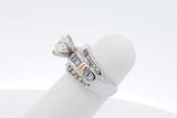 1.7cttw Diamond Ring In 14k White Gold 6.1 Grams Size 3.5 Eb0426lrxzsa