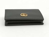 Gucci Double Gg Maramount Black Wallet Aa0726lrzsa