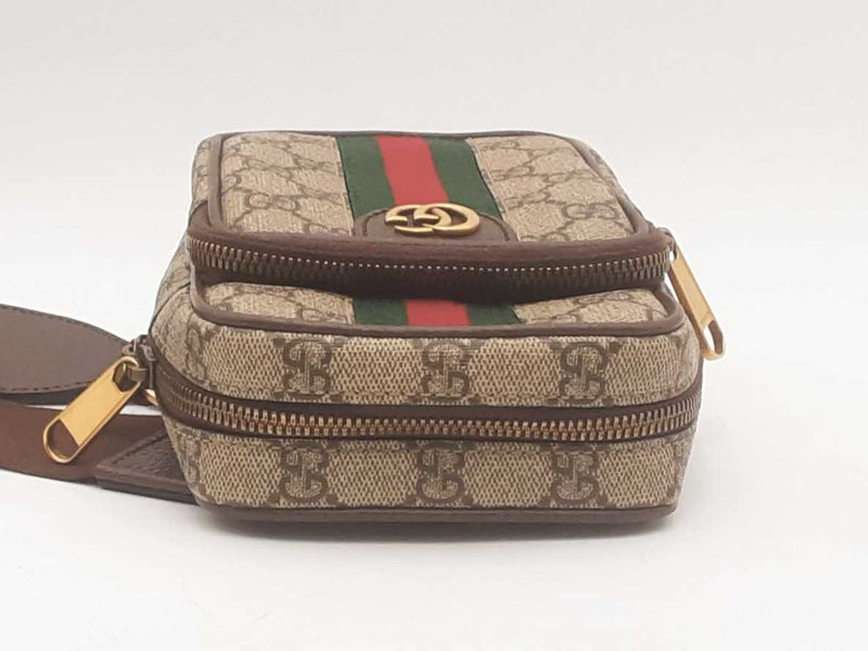 Gucci Ophidia Gg Canvas Cross Body Brown Aa0825rrzsa