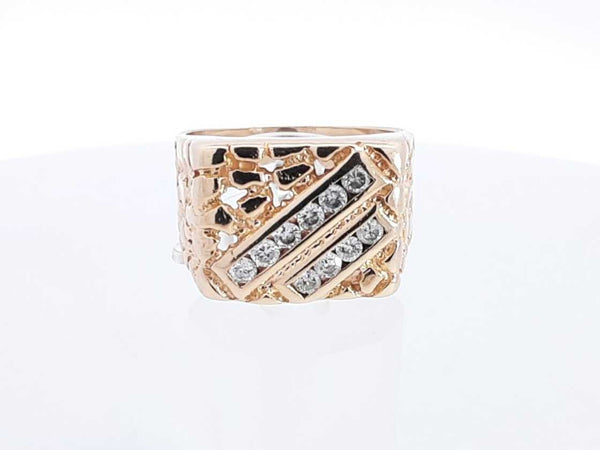 .30 Ctw Diamond Ring In 14k Yellow Gold 9 Grams Size 9 Sd0425wezsa