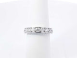1.95 Cttw Diamond & 14k White Gold Wedding Band 4.9 Grams Size 6.75 Fw0926orxdu