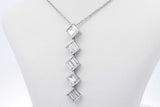 0.96ctw Lab Grown Diamond Pendant Necklace In 925 3.8 Grams 18 Inch Eb0325epdu