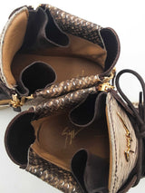 Giuseppe Zanotti Snakeskin Embossed Leather Sneakers Size 43 Eb0326exsa