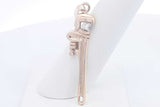 14k Yellow Gold Wrench Pendant With Diamond 4.2 Grams Eb1224lrxsa