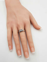 0.45 Cttw Diamond Bypass Ring In 18k White Gold 7 Grams Size 6.75 Fw0626errdu
