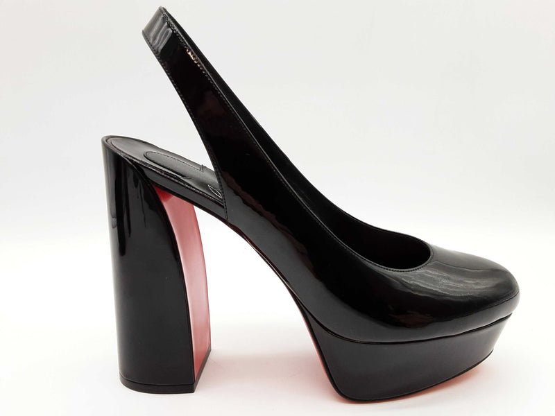 Christian Louboutin Movida Sling 130 Black Pumps Size Eu 39.5 Do0125lrxde