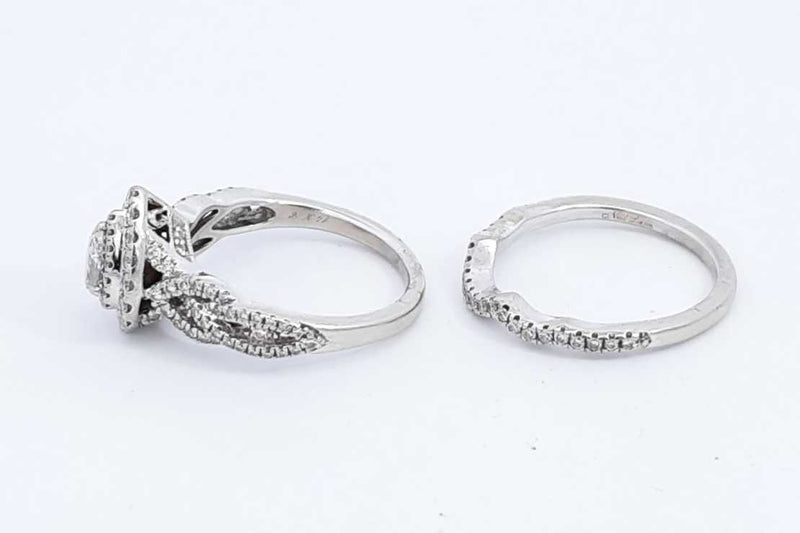 Neil Lane Diamond Wedding Set In 14k White Gold 6.7 Grams Size 7 Eb0724lxxzdu