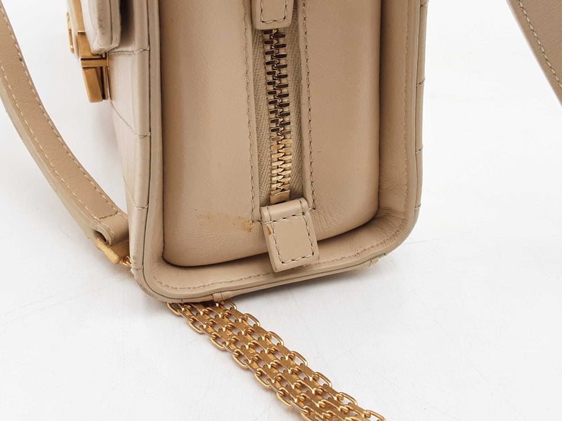 Chanel Medal Envelope Flap Bag Calfskin Beige Aa0725owzxsa
