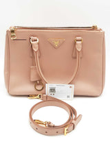 Prada Galleria Pink Saffiano Leather Tote Bag Eb0126wrxsa