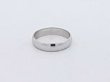 10k White Gold 2 Grams Plain Wedding Band Size 5 Aa0926crsa