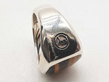 David Yurman Streamline Tigers Eye 0.925 Silver 24.3g Ring Size 10.75 Do1024oxzde