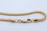 10k Yellow Gold Franco Chain Necklace 5.6 Grams 22 Inch Eb0626ooxde