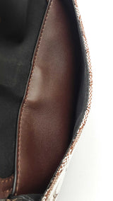 Coach Ashton Wristlet In Oak & Maple Signature Jacquard Fw0726pzdu