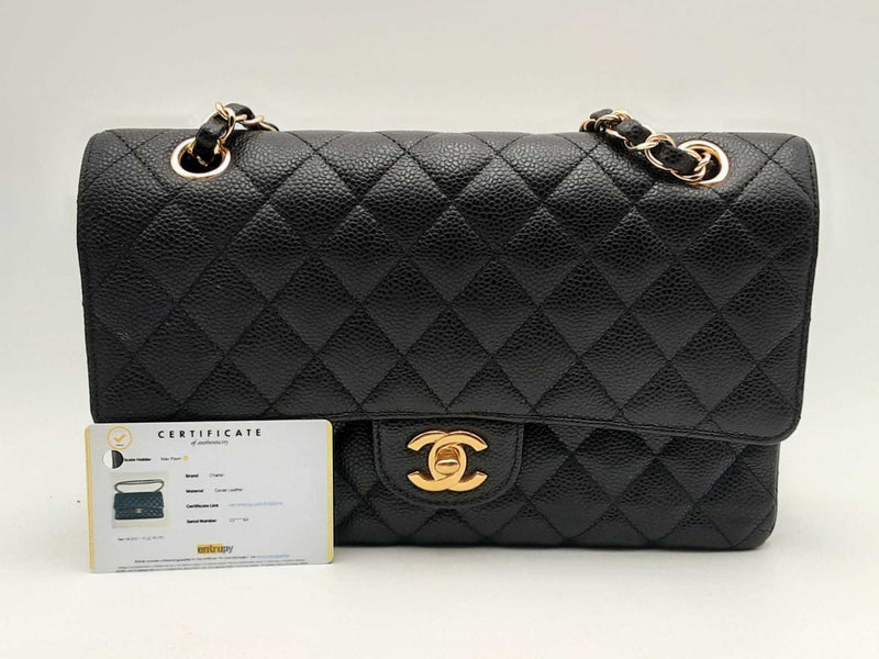 Chanel Black Quilted Caviar Classic Double Flap Shoulder Bag Sd0225wxxzsa