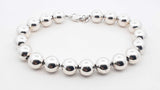 Tiffany & Co. Hardwear Ball Bracelet In Sterling Silver 19.3 Grams 8 Inch Fw1026lordu