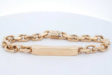 Tiffany & Co. Makers 18k Yellow Gold Id Chain Bracelet 67.4g 8.5 In Eb0526prxzdw