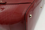 Gucci Red Patent Leather Microguccissima Dome Satchel Bag Eb1026oxzsa
