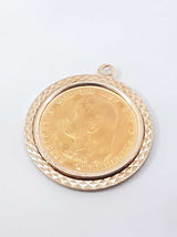 22k Gold 1897 Netherlands Coin Pendant In 14k Setting 9.4 Grams Fw0726lxzxdu
