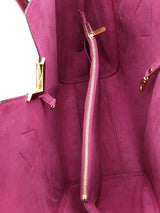 Louis Vuitton Monogram Canvas Magenta Leather Kimono Tote Bag Eb0526lcrrsa
