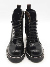 Louis Vuitton Black Patent Leather Star Trail Ankle Boots Size 38.5 Eb0226oxzsa