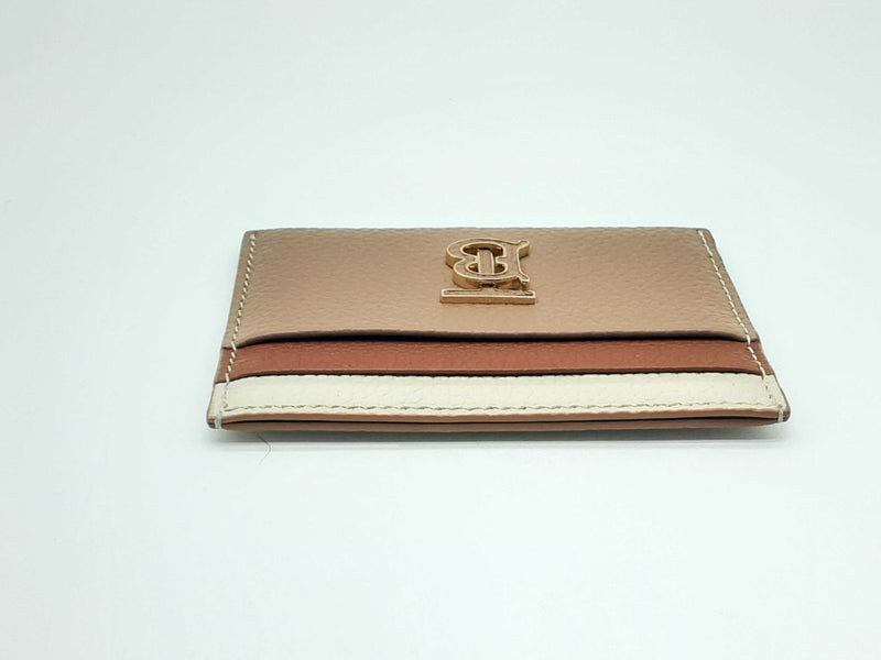 Burberry Tb Monogram Brown Leather Card Holder Wallet Do0524lxzde