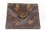 Louis Vuitton On The Go Mm Reverse Canvas Handbag Sd1025rrzdu