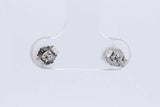 1.0cttw Lab Grown Diamond Stud Earrings In 14k White Gold 0.8 Grams Eb0326orxdu