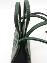 Telfar Mini Faux Green Leather Shopping Tote Bag Eb0526wrde