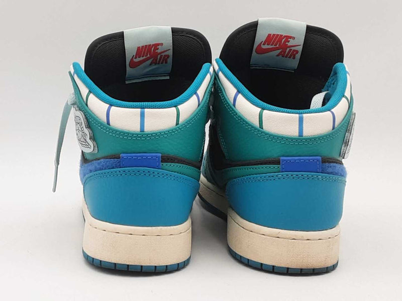 Nike Jordan 1 Mid Inspired By The Greatest Aquatone Gs Blue Size 4.5y Aa0925prsa