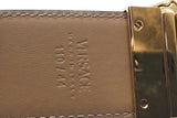 Versace Leather Reversible Belt Gold Tone Medusa Buckle Size 110/44 Eb0626lxzsa