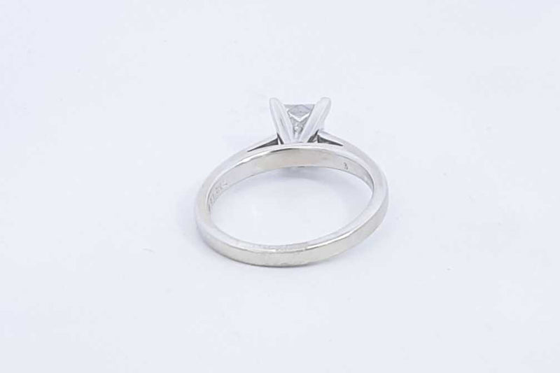 Approx. 0.51ctw Princess Cut Diamond Ring 14k White Gold 4.7g Sz 7.25 Eb724crxsa