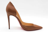 Christian Louboutin Iriza Brown Leather Pumps Size 40 Eb0626lrxde