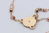 10k Tricolor Gold Rosary 3.7 Grams 17 Inch Eb0626lcrsa