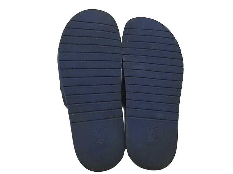 Louis Vuitton Miami Mules Blue Size 9.5 Jg0924crmia